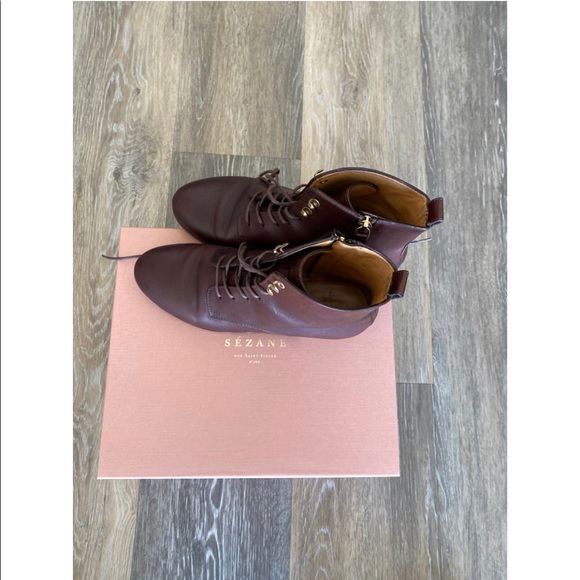 SEZANE Eugenie Leather Boots - Picture 6 of 16